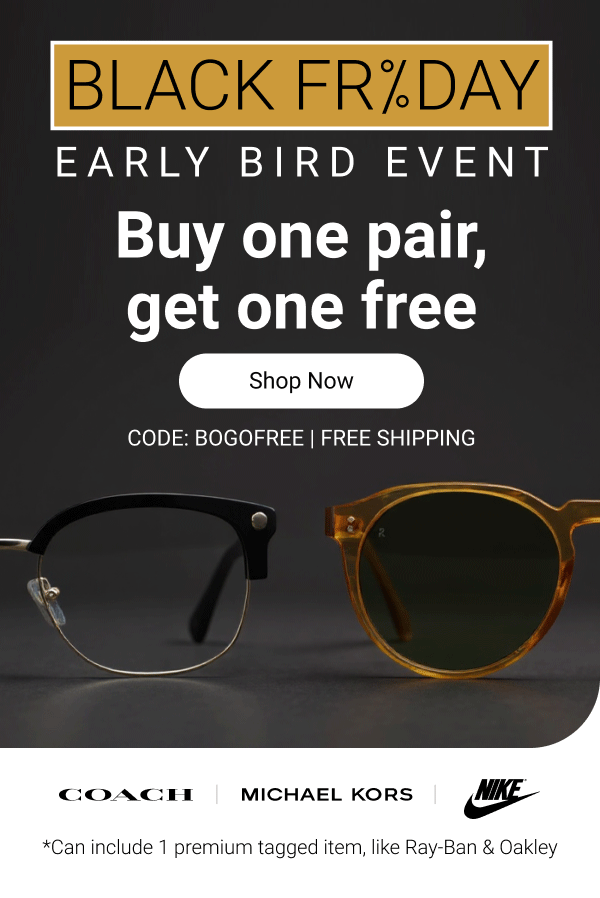 Buy one pair, get one FREE | Code: BOGOFREE