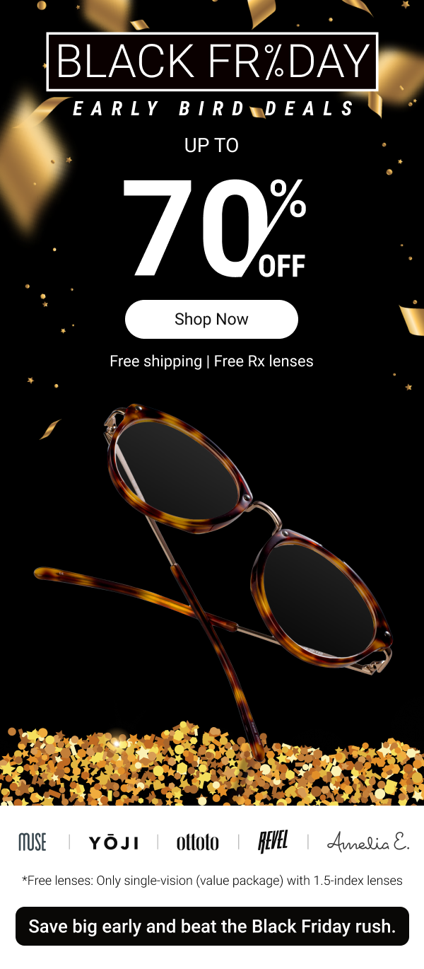 Up to 70% OFF glasses
