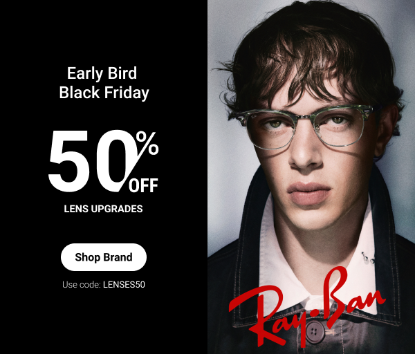 50% OFF lenses & lens upgrades ray-ban | Code: LENSES50