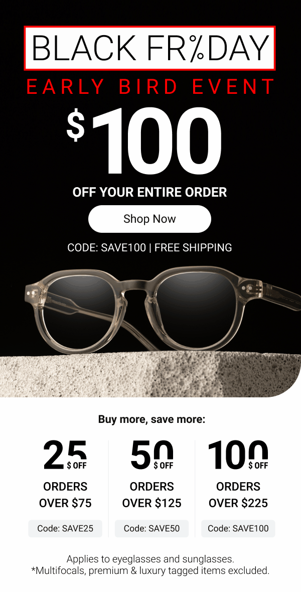 Up to $100 OFF