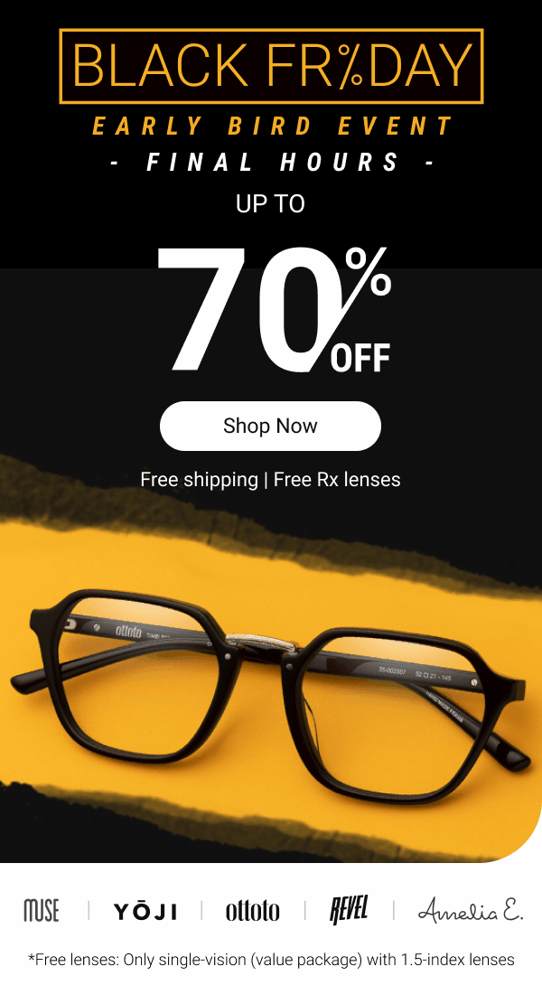 Up to 70% OFF glasses