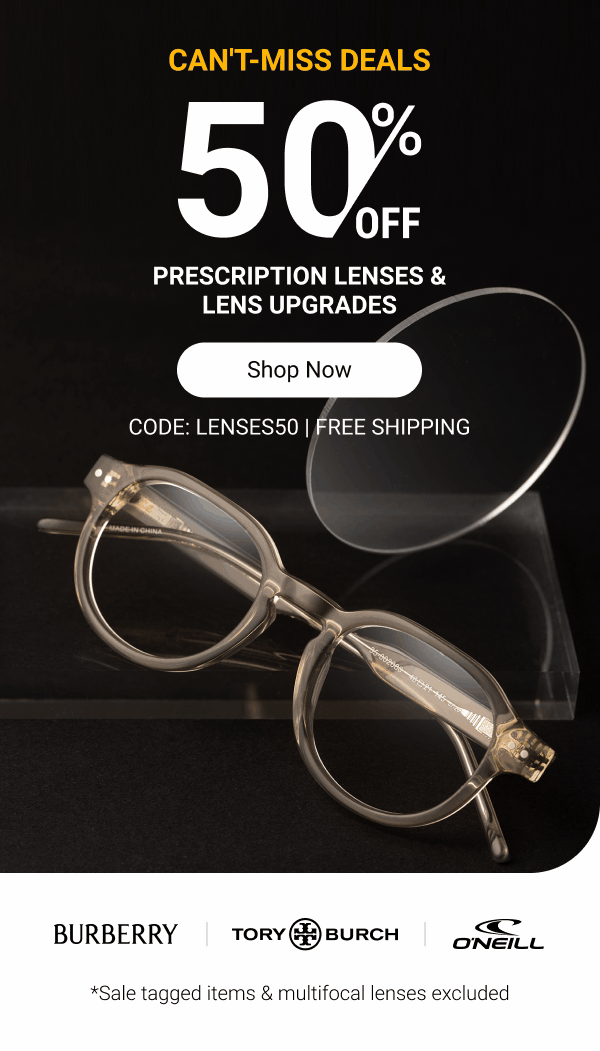 50% OFF lenses & lens upgrades | Code: LENSES50