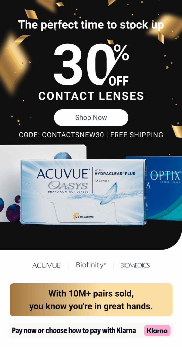 30% OFF your first contacts order | Code: CONTACTSNEW30