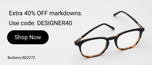 40% off designer frames >