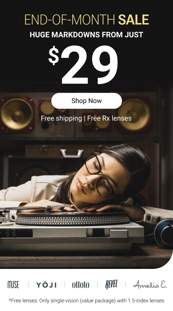 Glasses starting at $29