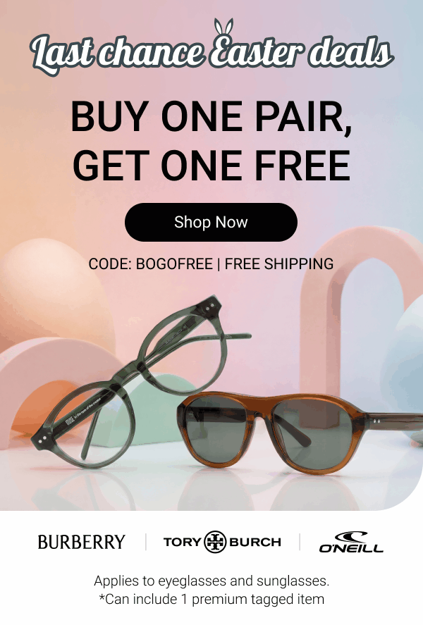Buy one pair, get one FREE | Code: BOGOFREE