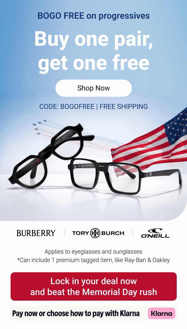 Buy one pair, get one FREE | Code: BOGOFREE