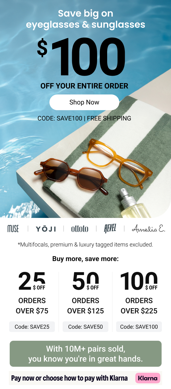 Up to $100 OFF