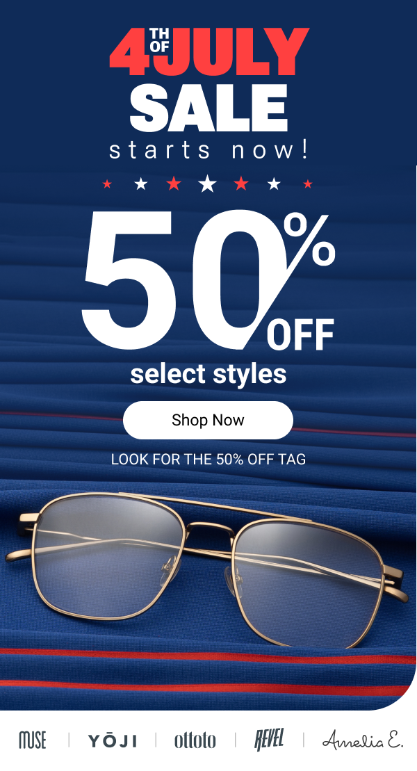  50% Off 200+ frames