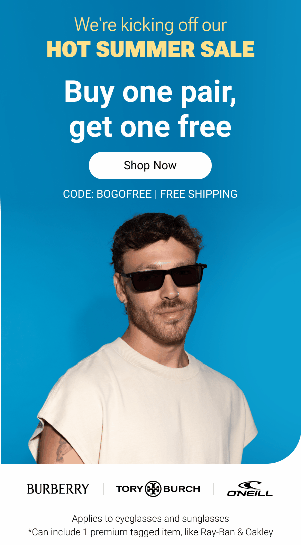 Buy one pair, get one FREE | Code: BOGOFREE