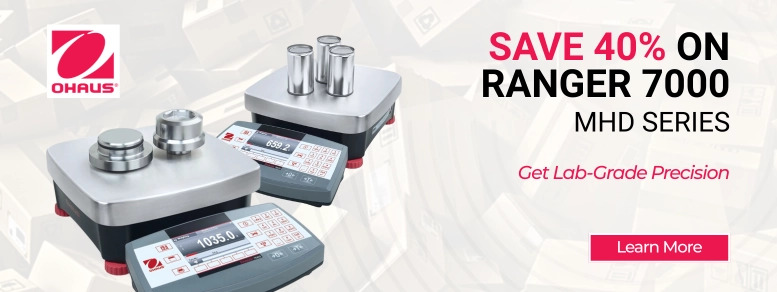 Ohaus Ranger 7000 MHD Series Compact Bench Scale Promo