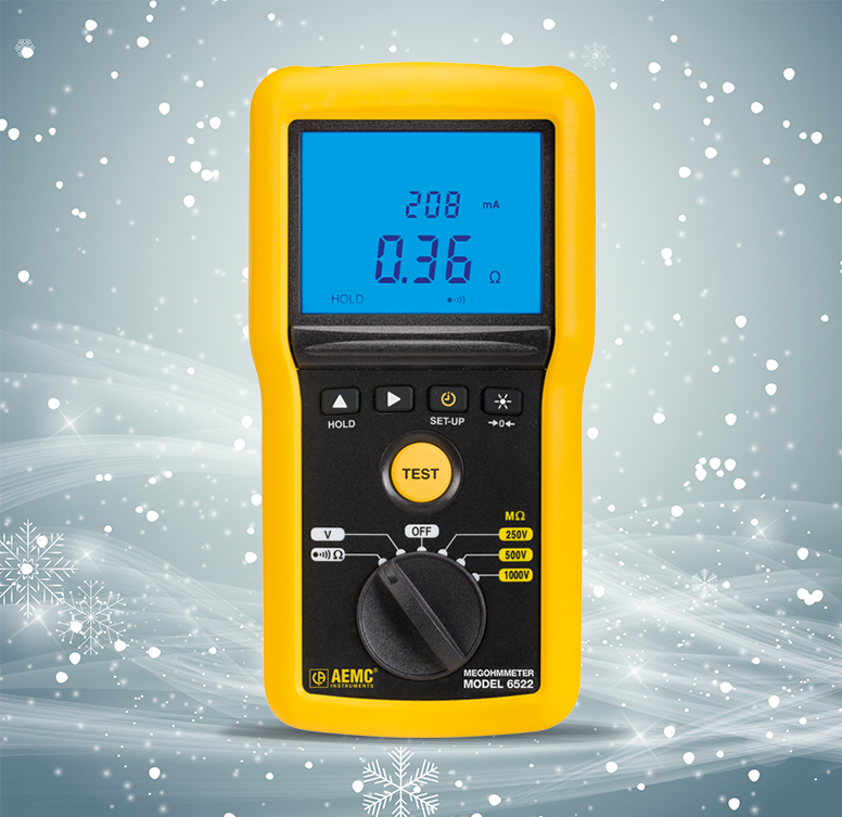 Image of AEMC 6522 Digital Megohmmeter with Analog Bargraph