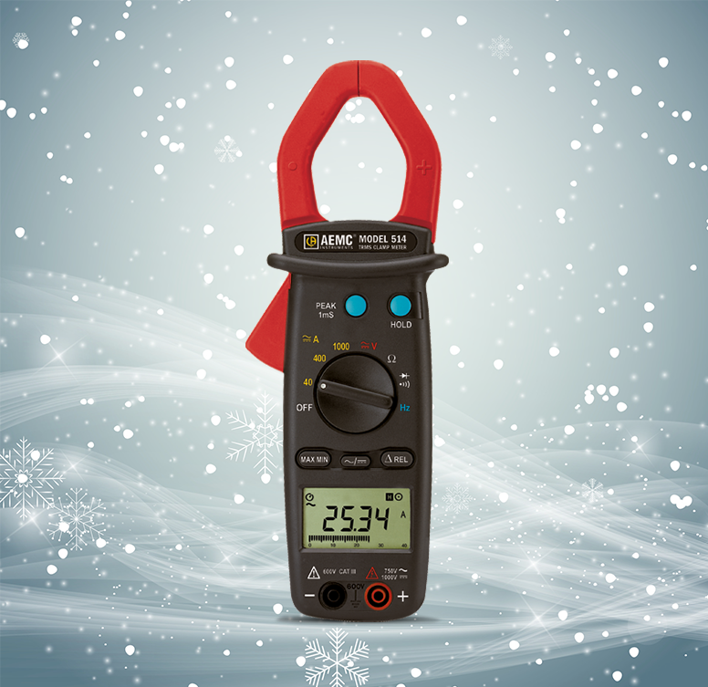 Image of AEMC 514 AC/DC True RMS Digital Clamp Meter