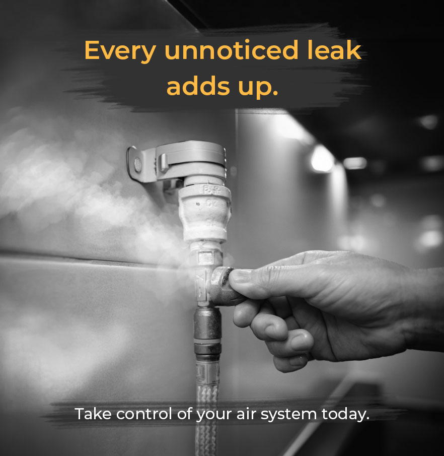 Every unnoticed leak adds up. Take control of your air system today.