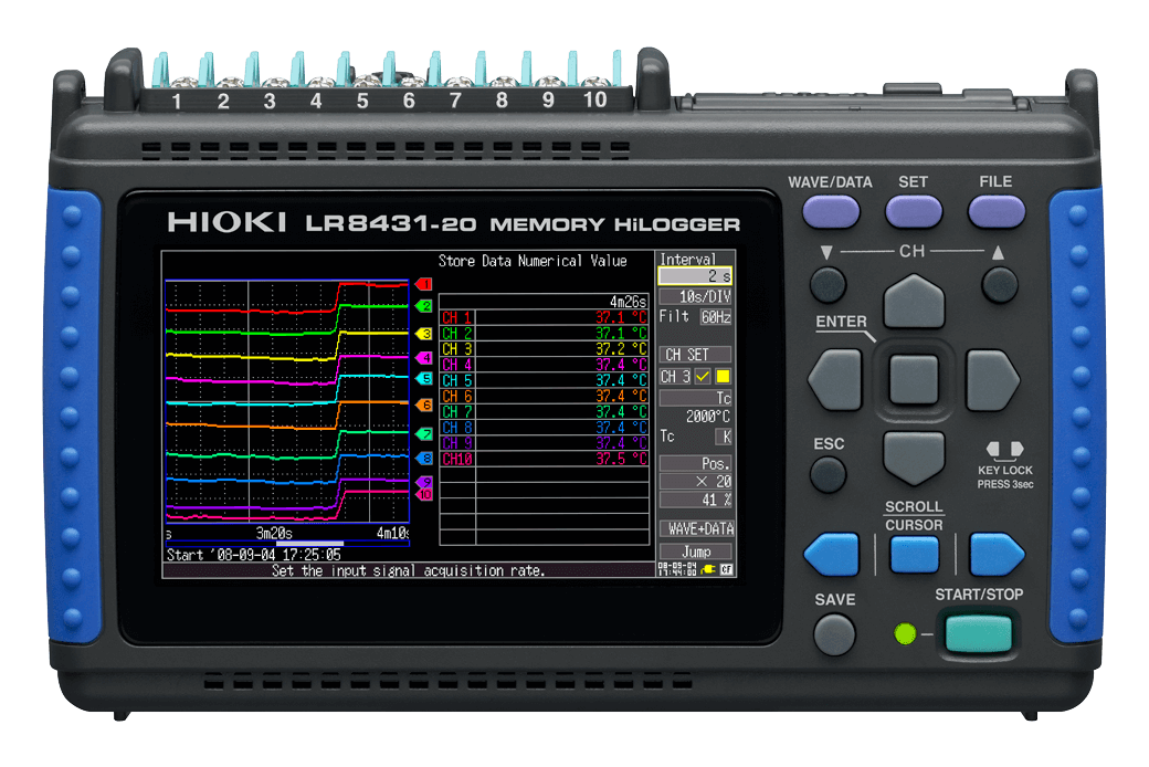 Hioki LR8431-20 PRO Memory HiLogger Kit