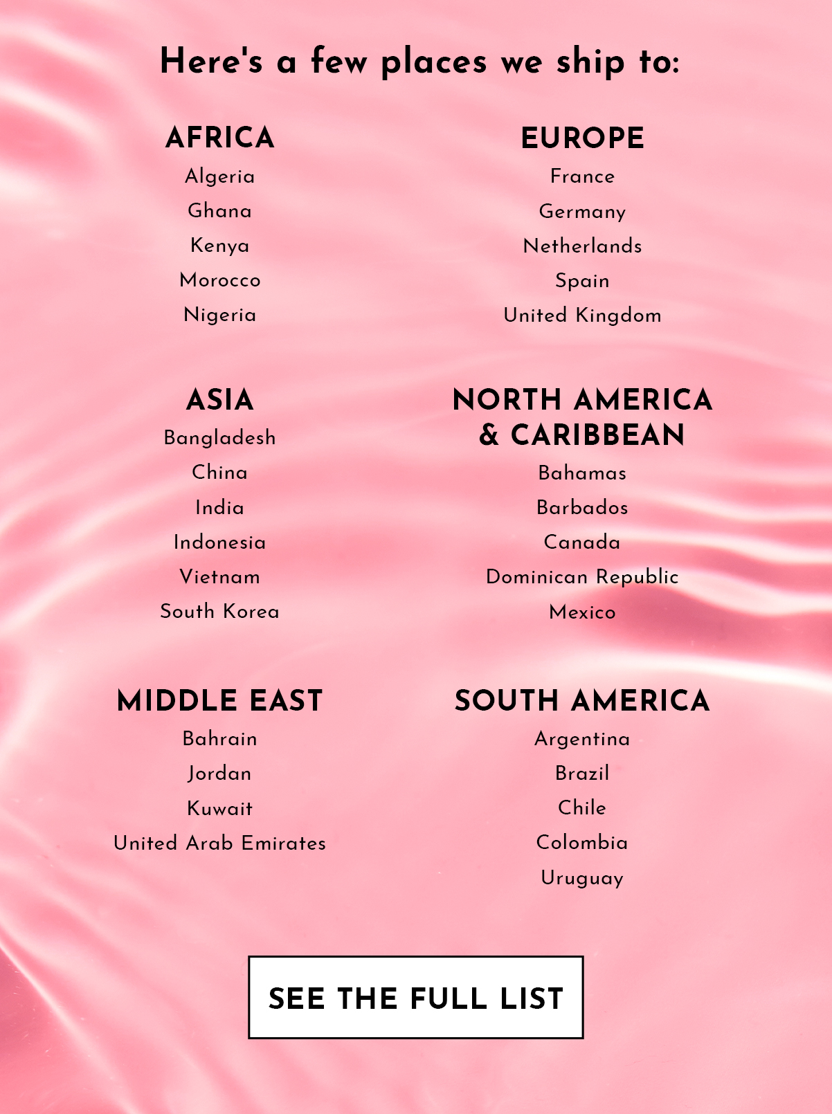 International Shipping