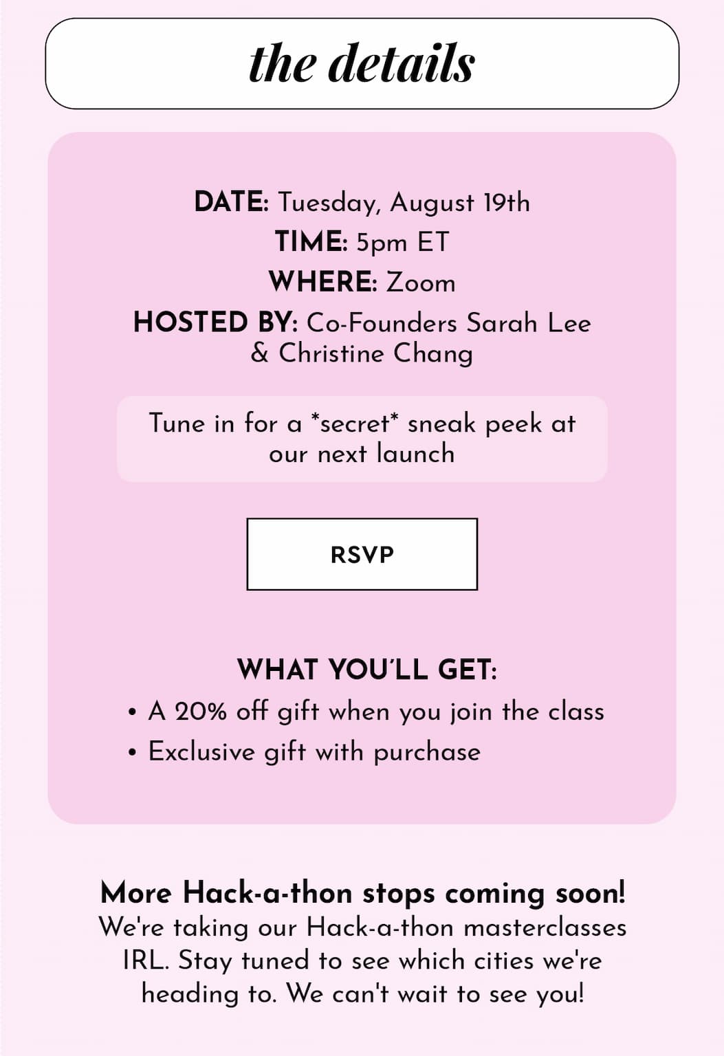 Hack-a-thon Masterclass