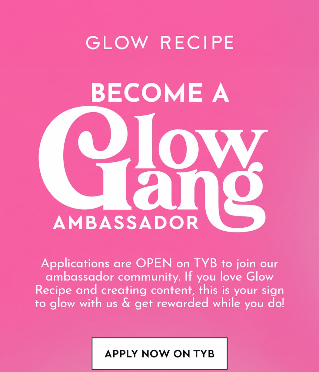 Apply to be a Glow Gang Ambassador