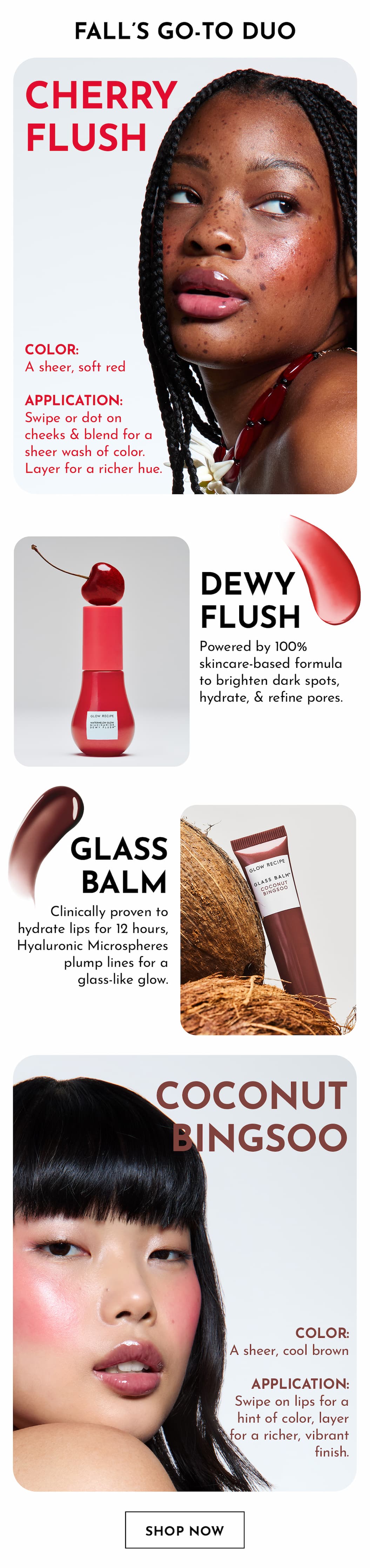 New Lip & Cheek Duos