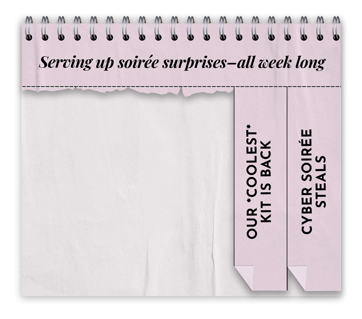 Cyber Soirée tabs