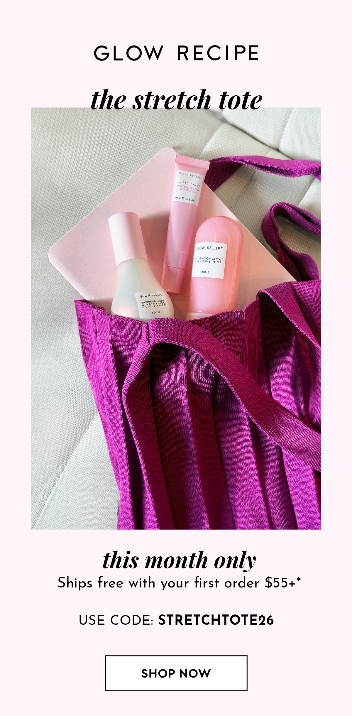 Free Welcome Gift Stretch Tote