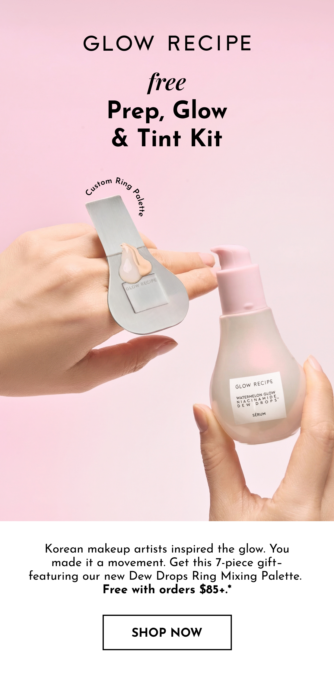 Free 7-piece gift with orders $85+