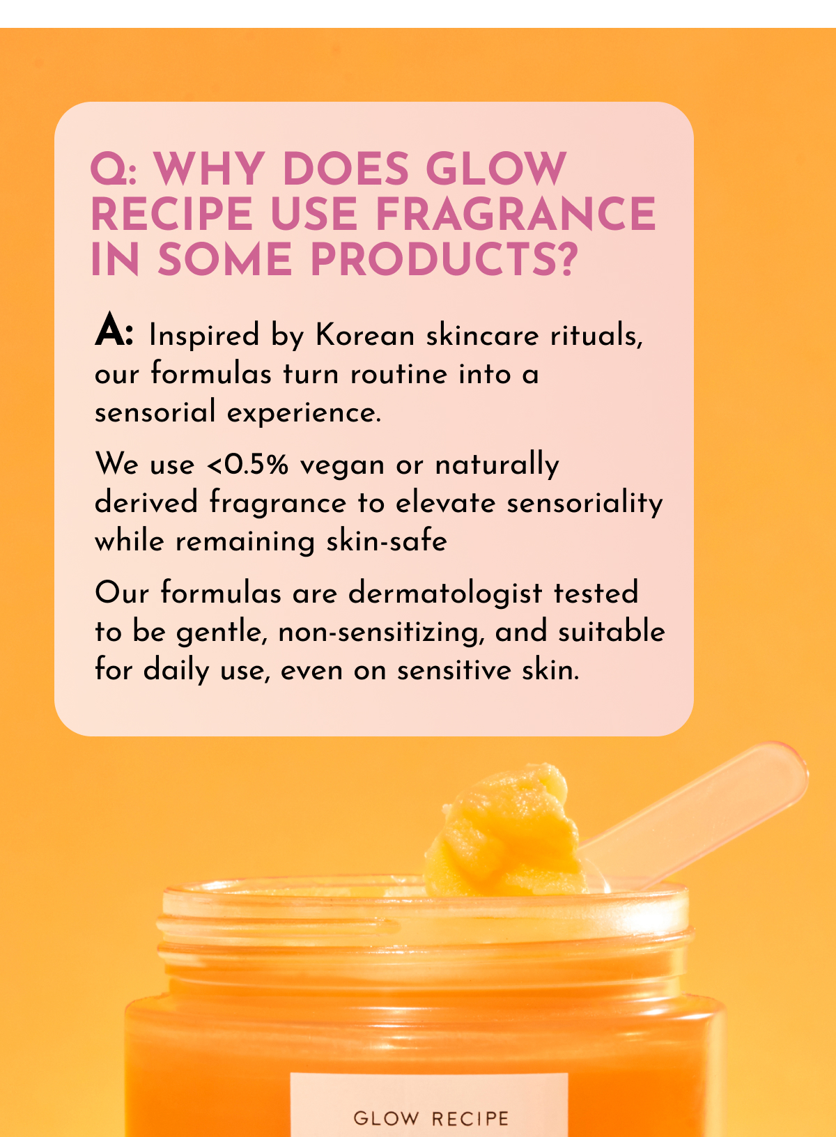Fragrance Free FAQ