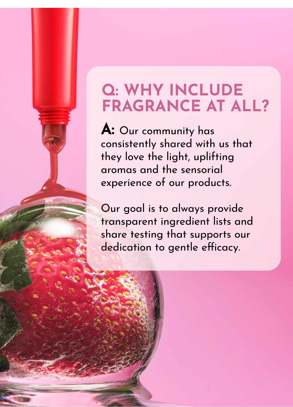 Fragrance Free FAQ