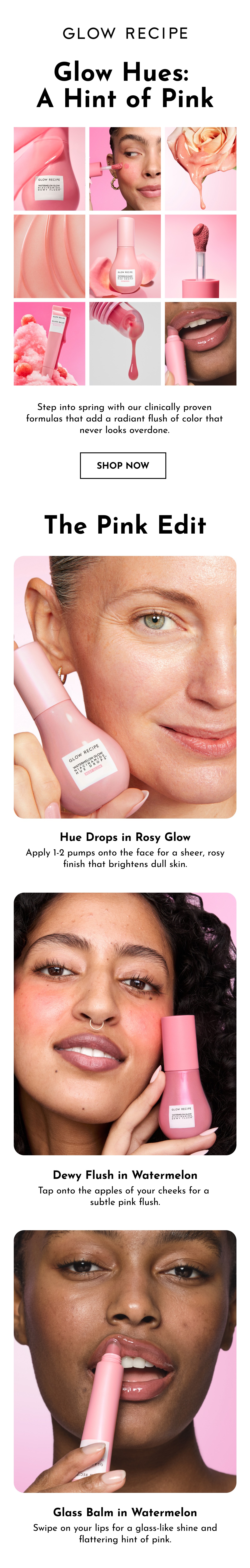 Glow Hues: A hint of pink