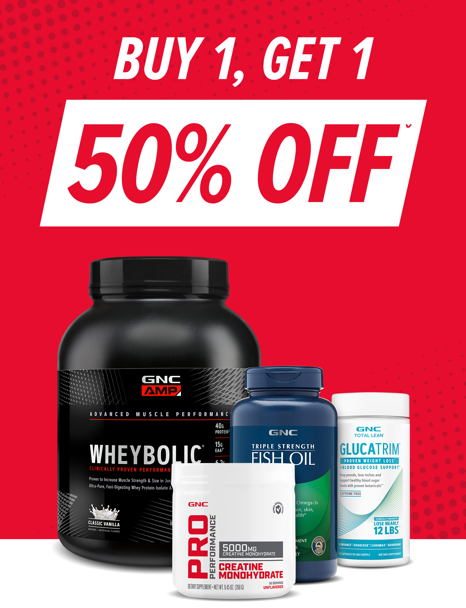 Buy 1, Get 1 50% OFF