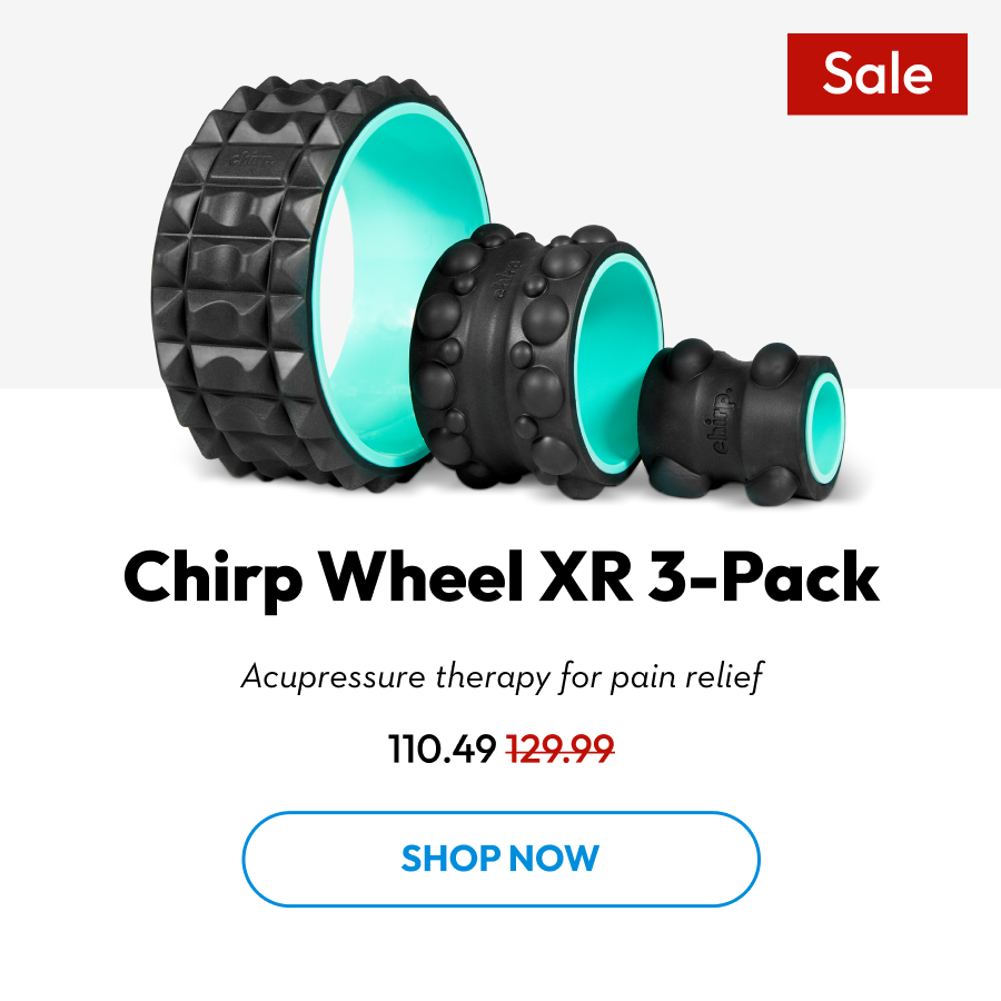 Chirp Wheel XR 3-Pack | Acupressure therapy for pain relief | Shop Now