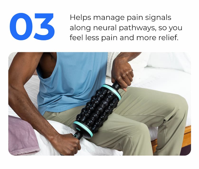 03 | Helps manage pain signals along neural pathways, so you feel less pain and more relief. 