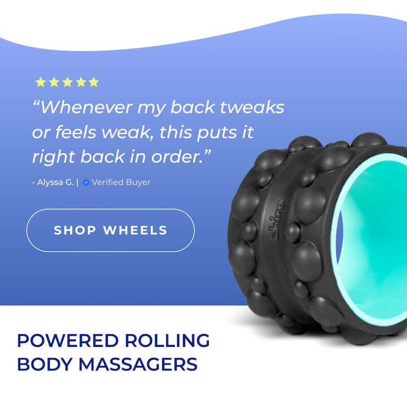 "Whenever my back tweaks or feels weak, this puts it right back in order." - Alyssa G. | Verified Buyer | Shop Wheels