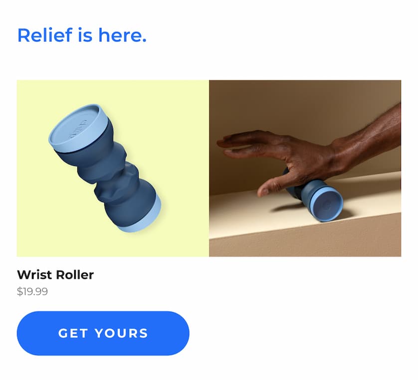 Relief is here. | Wrist Roller | Get Yours