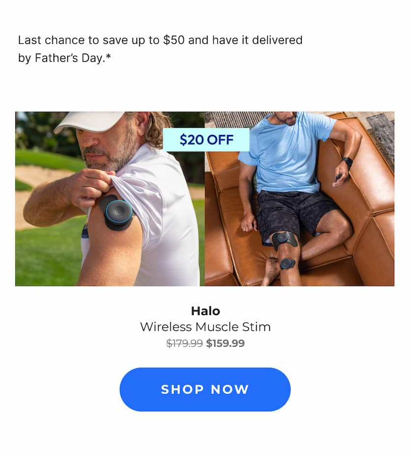 Halo $20 off