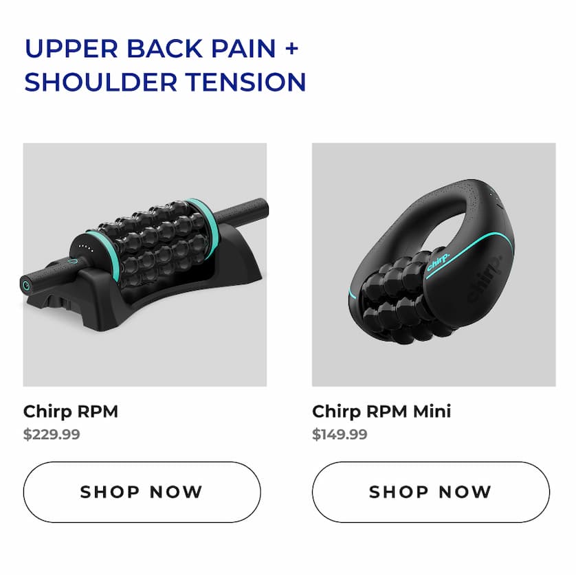 RPM upper back pain and shoulder tension