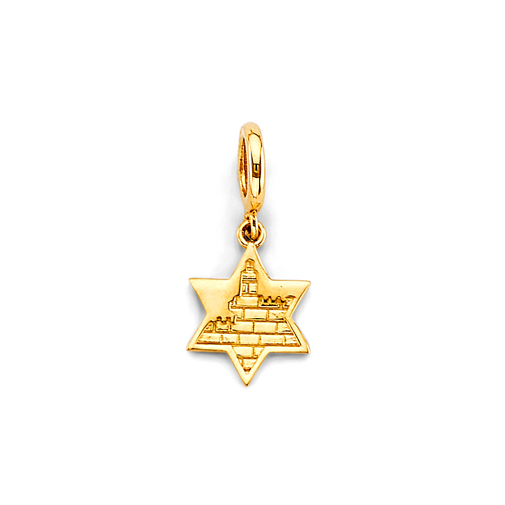 Woven Open Oval Pendant in 14K Yellow Gold