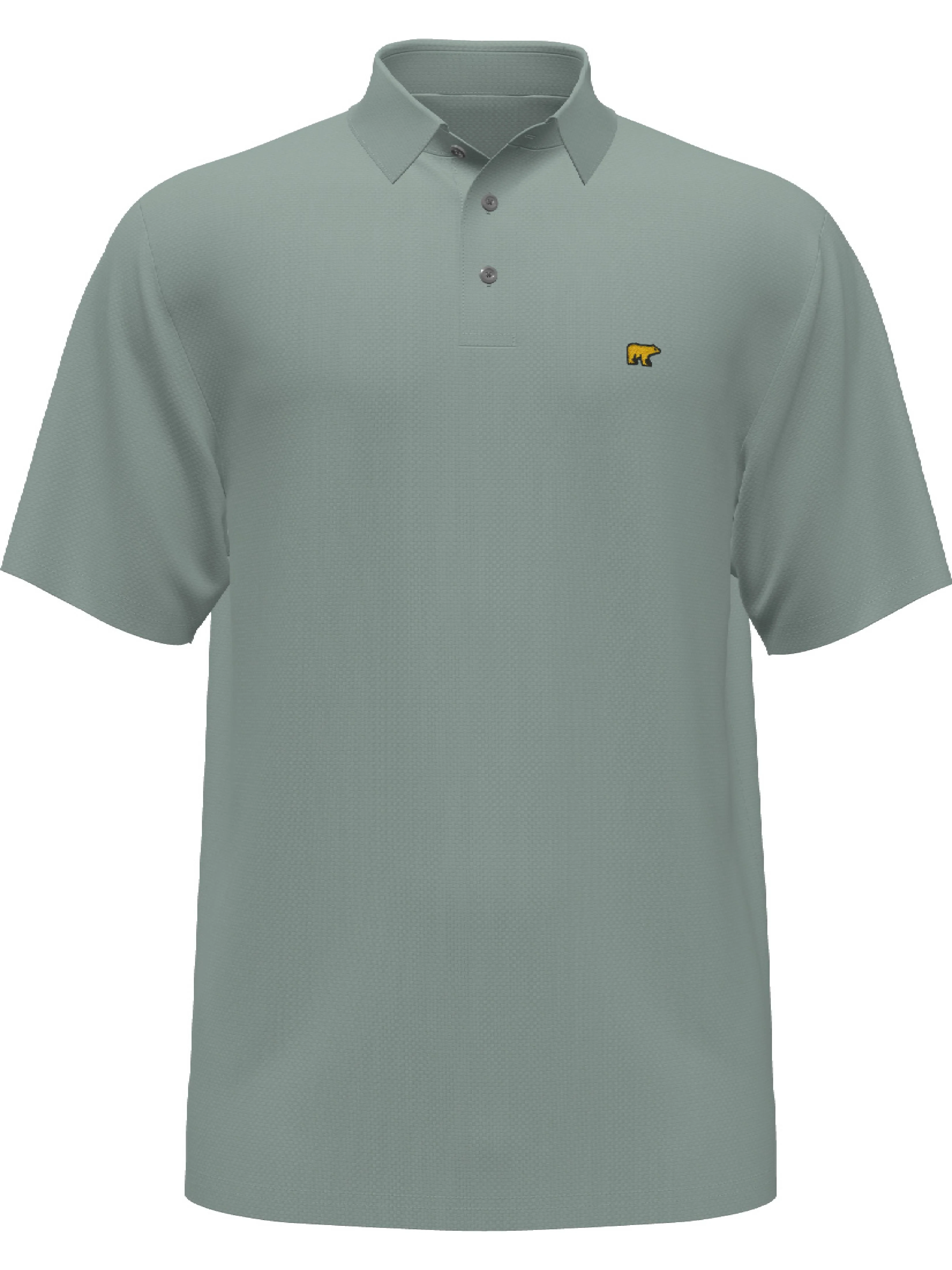 Image of Men's Short Sleeve Solid Texture Polo