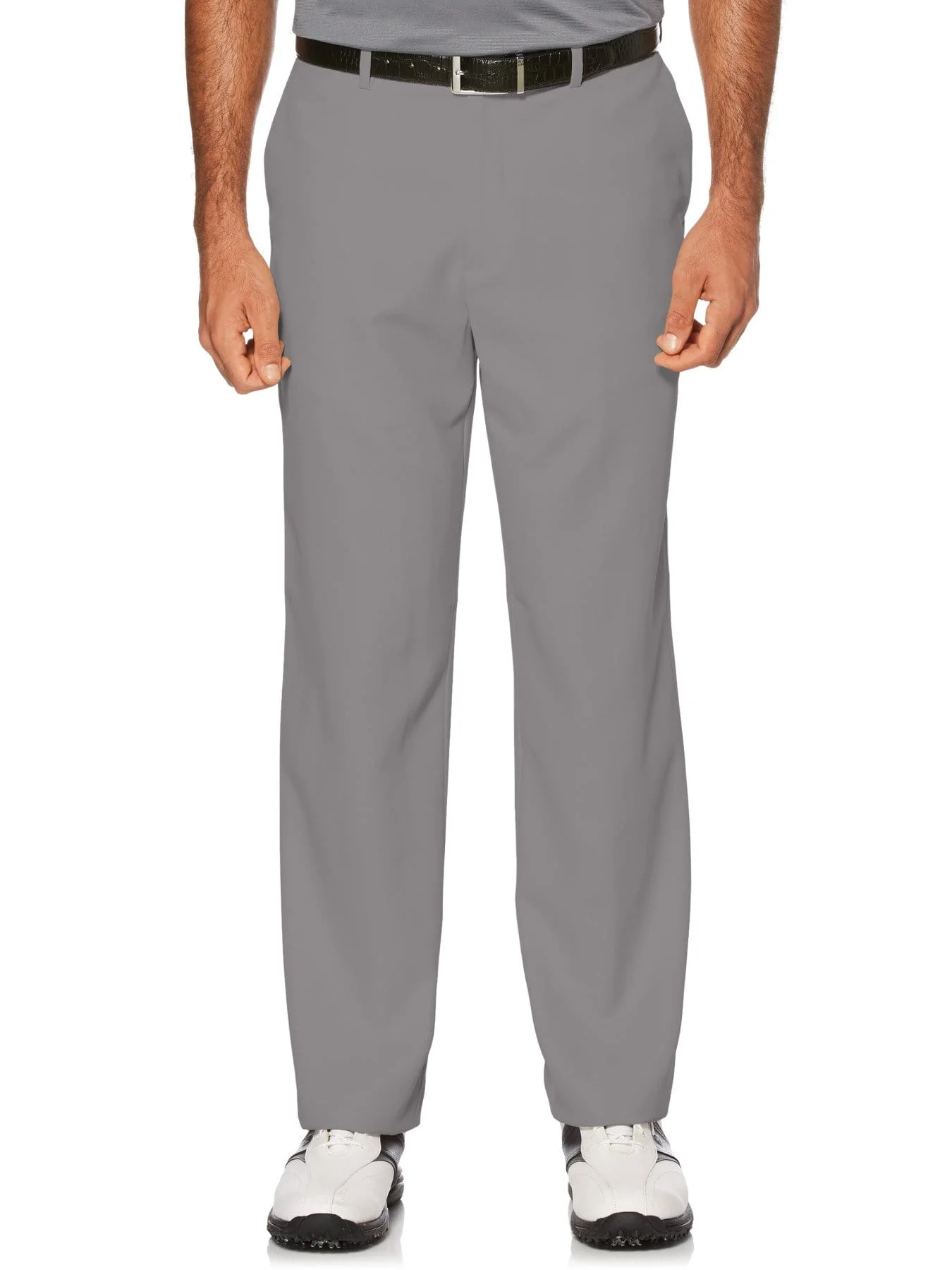 Image of Men's Flat Front Expandable Waistband Pant - Gray