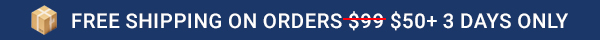 Free Shipping On Orders $50+ 3 Days Only