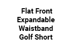 Flat Front Expandable Waistband Golf Short