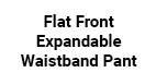 Flat Front Expandable Waistband Pant