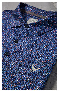 NEW! Men's Confetti Chevron All Over Polo