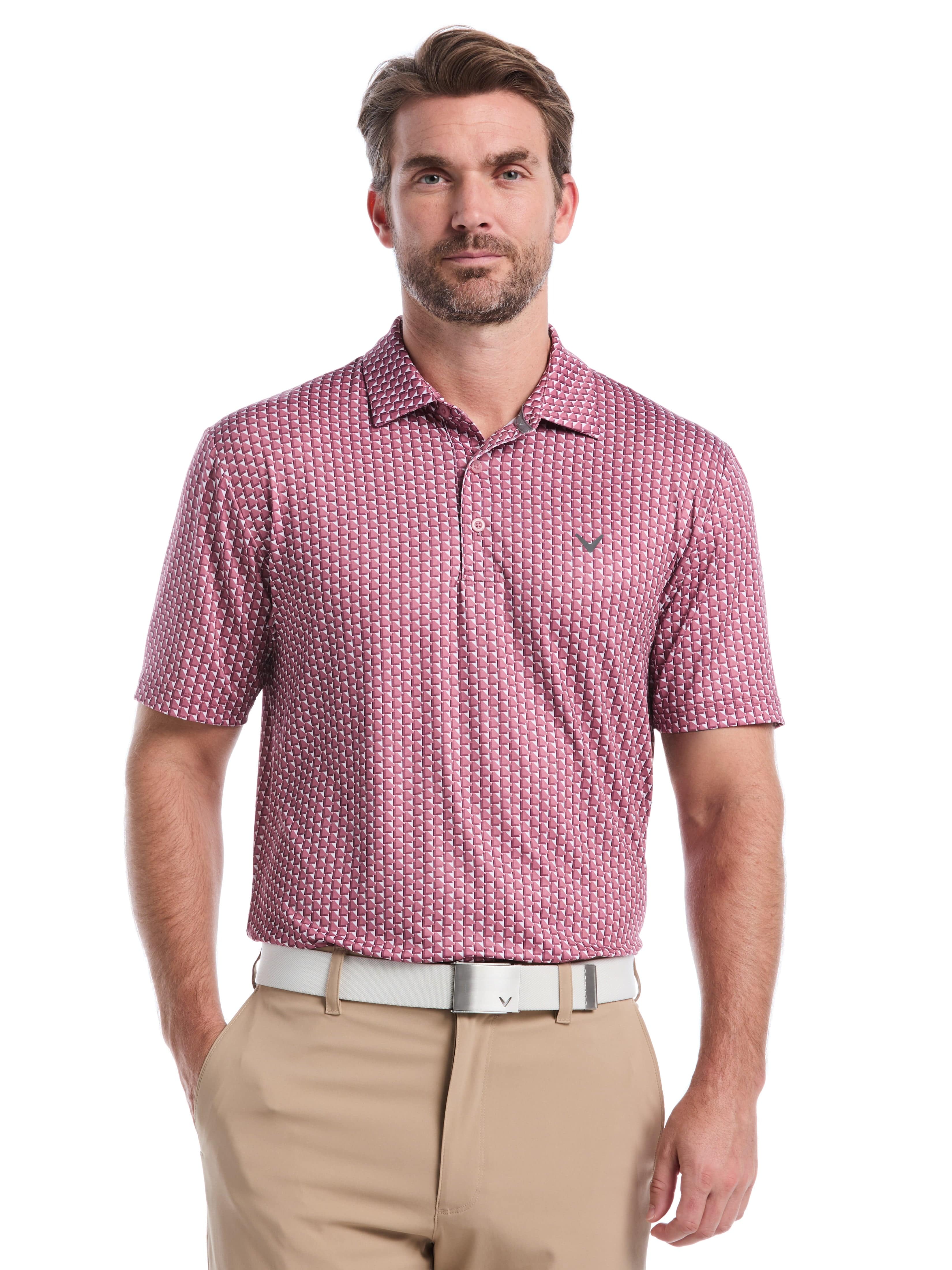 Image of Men's All Over Chevron Geo Polo