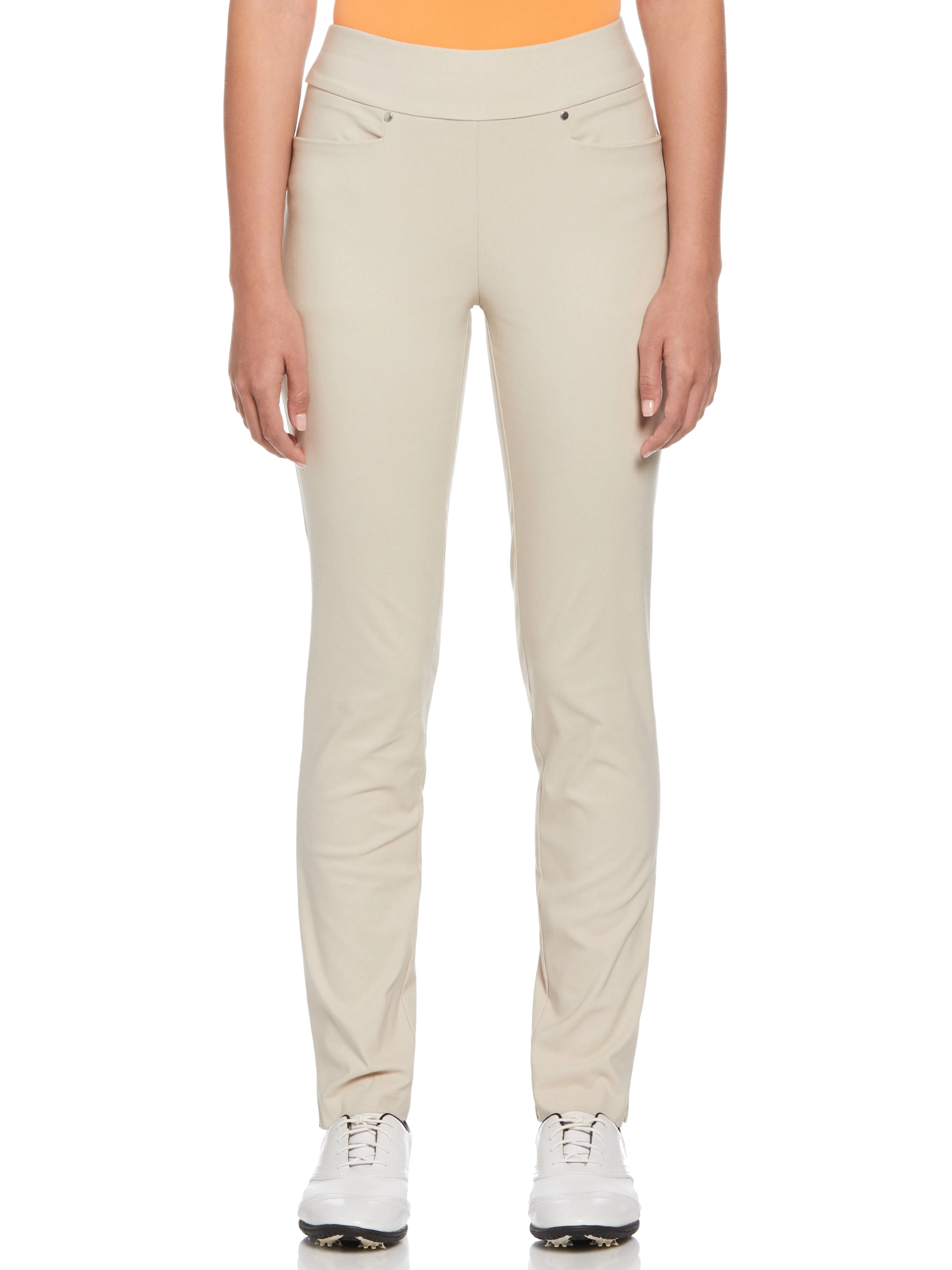Image of Women's Solid Pull-On Golf Pant