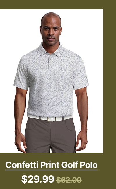 Shop Confetti Print Golf Polo