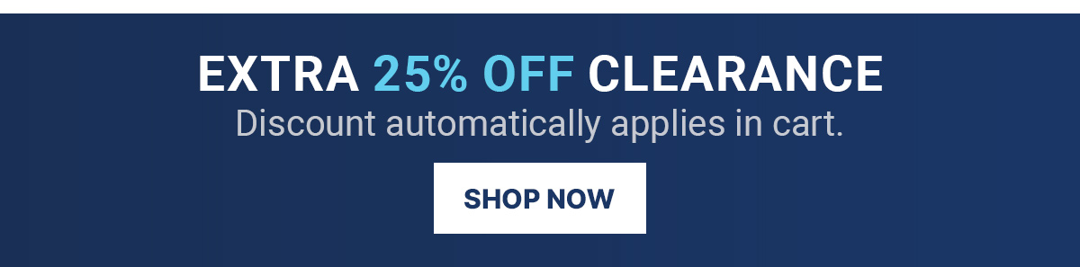 Extra 25% OFF Clearance