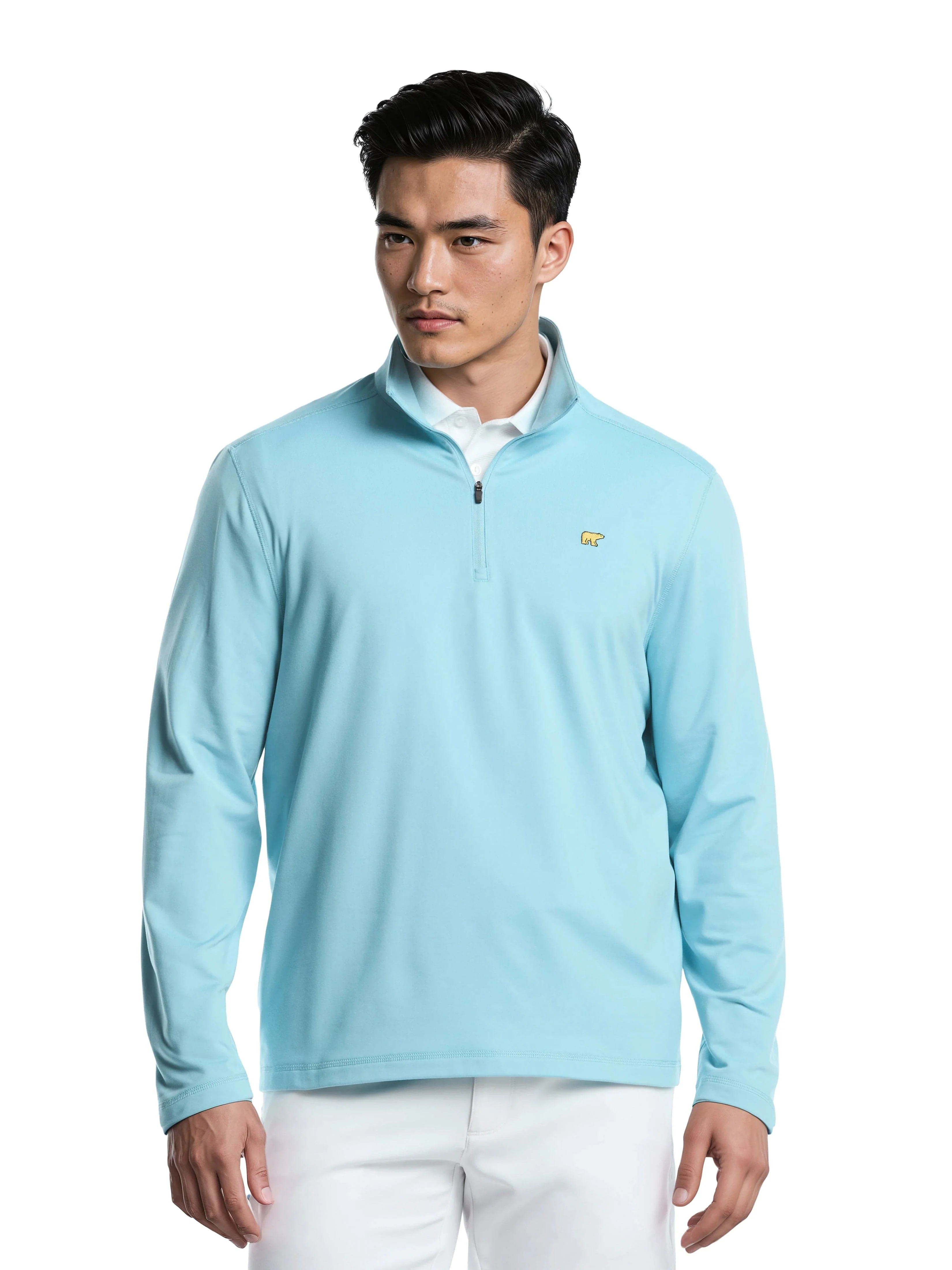 Image of Men's Quarter Zip Fleece Golf Pullover
