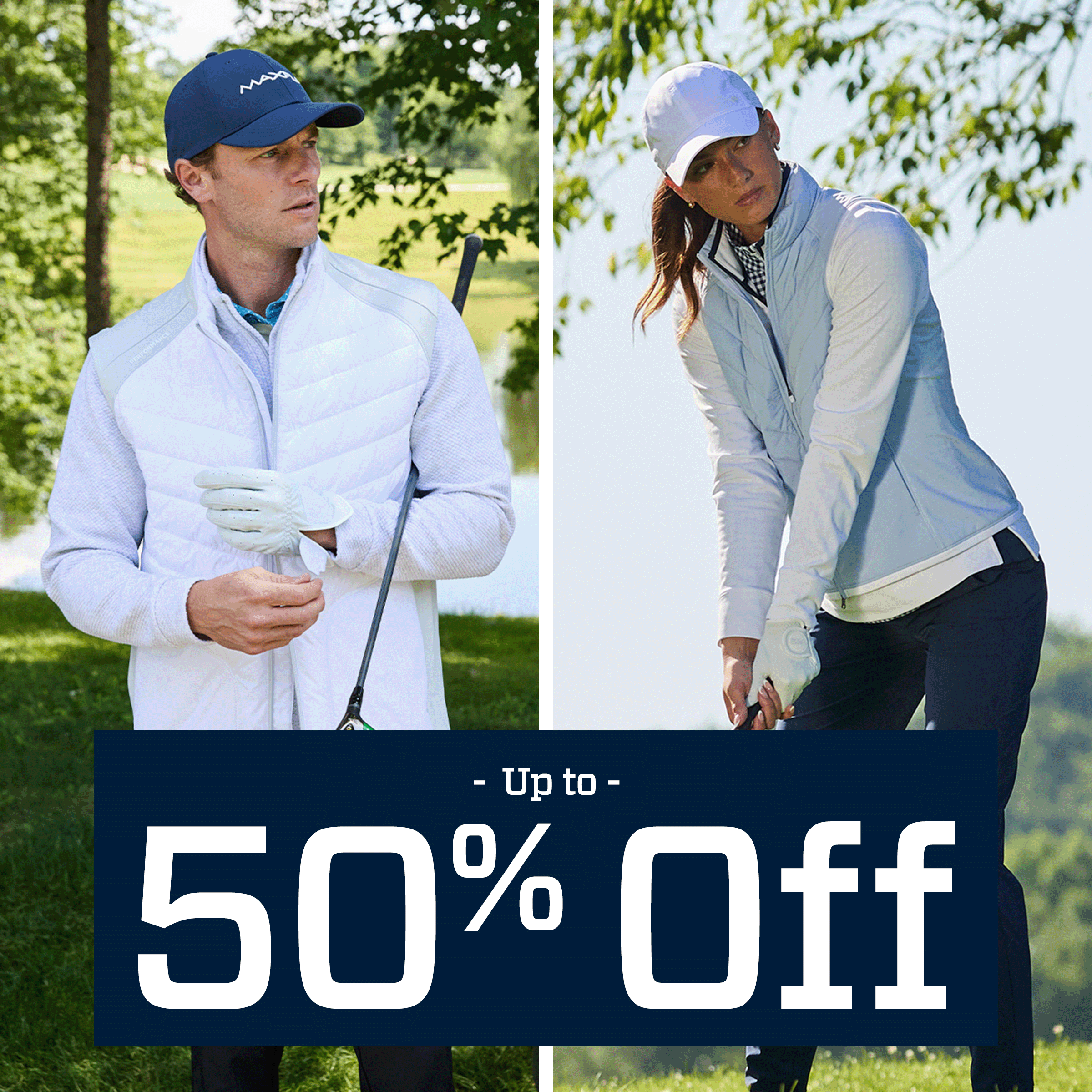 &nbsp;Up to 50% off.