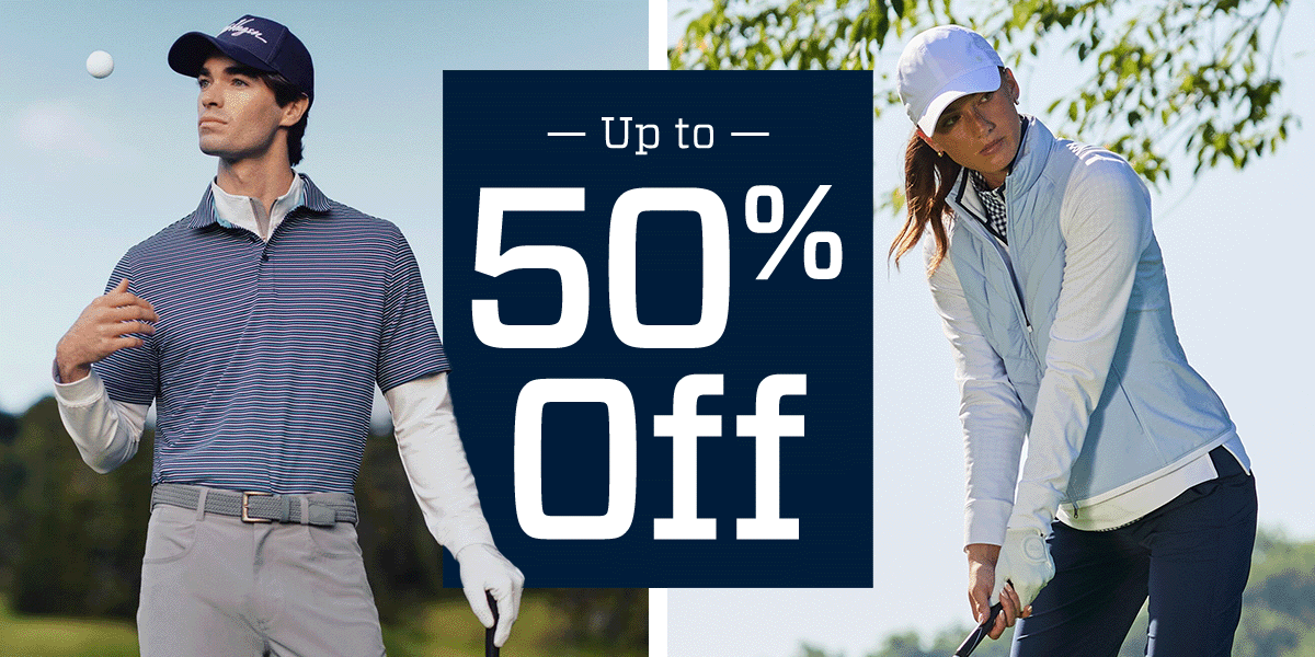 &nbsp;Up to 50% off.